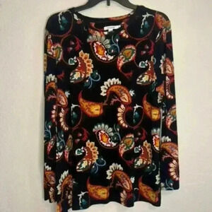 Touch of Cool Multi Paisley Layering Tee‎